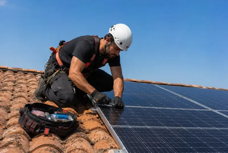 Maintenance et monitoring de panneaux solaires à Saint-André-d'Olérargues