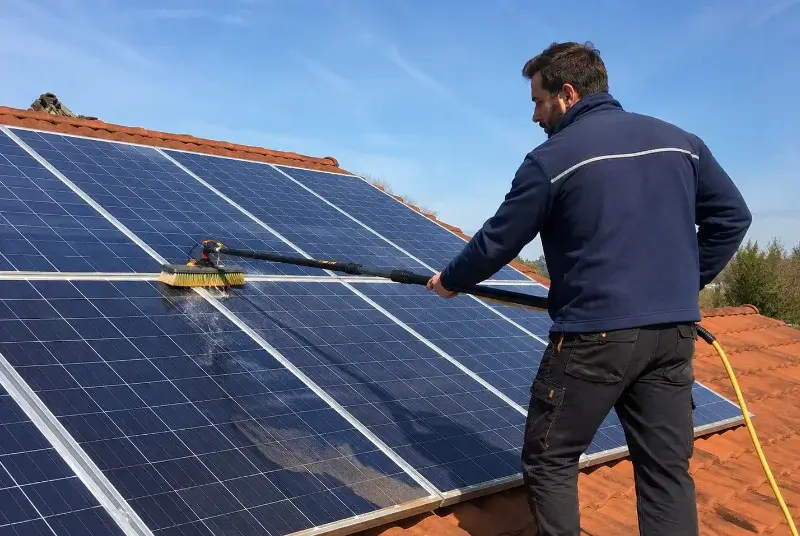 Nettoyage et entretien de panneaux solaires à Saint-André-d'Olérargues